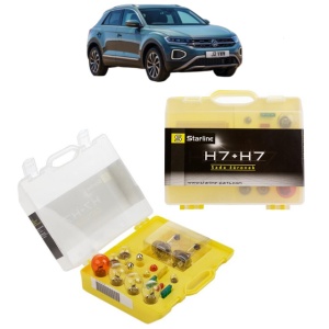 Kit trusa Set becuri H7 compatibila cu Volkswagen T-ROC (A11, D11) din 2017-2021, bec far, semnalizare , pozitie, iluminare numar, frana, plafoniera, stop frana