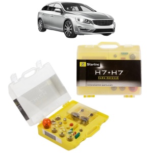 Kit trusa Set becuri H7 compatibila cu VOLVO V60 I Estate Van (155) din 2013-2015, bec far, semnalizare , pozitie, iluminare numar, frana, plafoniera, stop frana