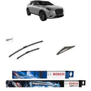 Set 3 stergatoare DS DS 3 / DS 3 CROSSBACK (UR_, UC_, UJ_) din 2019-2024, Bosch Aerotwin, din cauciuc siliconat rezistent