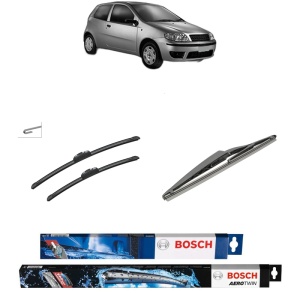 Set 3 stergatoare FIAT PUNTO (188_) din 1999-2012, Bosch Aerotwin Retrofit, din cauciuc siliconat rezistent
