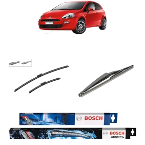 Set 3 stergatoare FIAT PUNTO EVO Hatchback Van (199_) din 2009-2012, Bosch Aerotwin Multi, din cauciuc siliconat rezistent