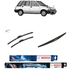 Set 3 stergatoare HONDA CIVIC IV Shuttle (EE, EF) din 1988-1995, Bosch Aerotwin Retrofit, din cauciuc siliconat rezistent