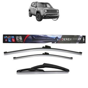 Set 3 stergatoare JEEP RENEGADE SUV (BU, B1, BV) din 2014-2022, Derby, din cauciuc siliconat rezistent