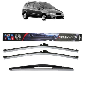 Set 3 stergatoare MAZDA PREMACY (CP) din 1999-2005, Derby, din cauciuc siliconat rezistent