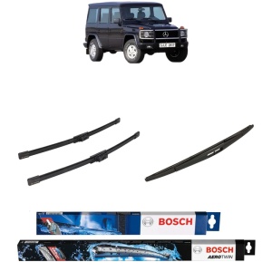Set 3 stergatoare MERCEDES-BENZ G-CLASS (W463) din 2015-2022, Bosch Aerotwin, din cauciuc siliconat rezistent