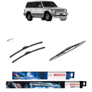 Set 3 stergatoare MITSUBISHI PAJERO II (V3_W) din 2000-2007, Bosch Aerotwin Retrofit, din cauciuc siliconat rezistent