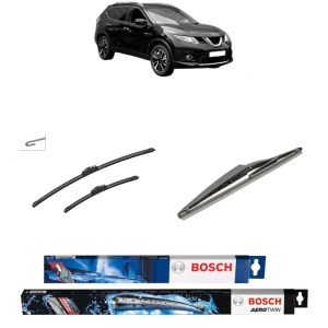Set 3 stergatoare NISSAN X-TRAIL III (T32_, T32R, T32RR) din 2014-2021, Bosch Aerotwin Retrofit, din cauciuc siliconat rezistent