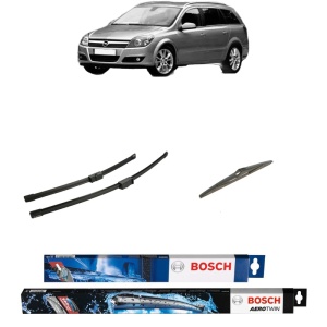 Set 3 stergatoare OPEL ASTRA H Estate (A04) din 2004-2014, Bosch Aerotwin, din cauciuc siliconat rezistent