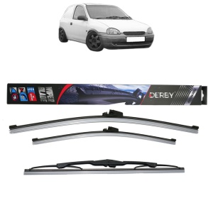 Set 3 stergatoare OPEL CORSA B Hatchback Van (S93) din 1994-2001, Derby, din cauciuc siliconat rezistent