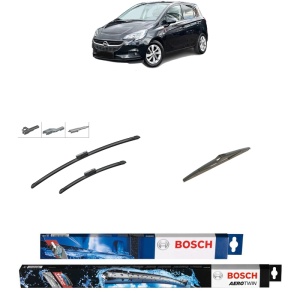 Set 3 stergatoare OPEL CORSA E Hatchback Van (X15) din 2014-2015, Bosch Aerotwin Multi, din cauciuc siliconat rezistent