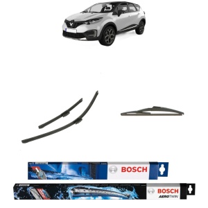 Set 3 stergatoare RENAULT CAPTUR I (J5_, H5_) din 2013-2023, Bosch Aerotwin, din cauciuc siliconat rezistent