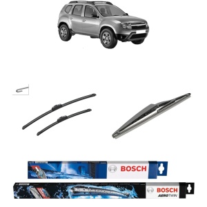 Set 3 stergatoare RENAULT DUSTER (HS_) din 2010-2018, Bosch Aerotwin Retrofit, din cauciuc siliconat rezistent