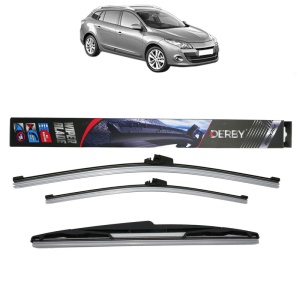 Set 3 stergatoare RENAULT MEGANE III Grandtour (KZ0/1) din 2008-2016, Derby, din cauciuc siliconat rezistent