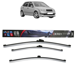 Set 3 stergatoare SKODA FABIA I (6Y2) din 1999-2008, Derby, din cauciuc siliconat rezistent