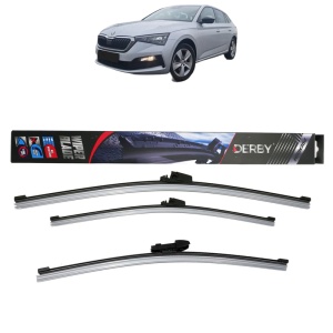 Set 3 stergatoare SKODA SCALA (NW1) din 2019-2020, Derby, din cauciuc siliconat rezistent
