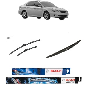 Set 3 stergatoare SUBARU IMPREZA Saloon (GE, GV) din 2007-2014, Bosch Aerotwin Retrofit, din cauciuc siliconat rezistent