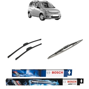 Set 3 stergatoare TOYOTA YARIS VERSO (_P2_) din 1999-2005, Bosch Aerotwin Retrofit, din cauciuc siliconat rezistent
