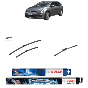 Set 3 stergatoare VOLKSWAGEN GOLF VAN VII Variant (BA5) din 2013-2017, Bosch Aerotwin, din cauciuc siliconat rezistent