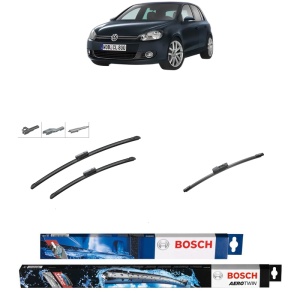 Set 3 stergatoare VOLKSWAGEN GOLF VI Van (5K1) din 2008-2012, Bosch Aerotwin Multi, din cauciuc siliconat rezistent