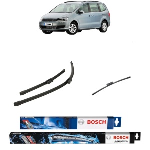 Set 3 stergatoare VOLKSWAGEN SHARAN Box Body/MPV (7N1, 7N2) din 2010-2015, Bosch Aerotwin, din cauciuc siliconat rezistent