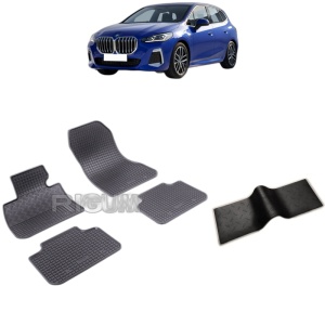Set 5 covorase auto BMW SERIA 2 U06 din 11.2021 - 2026, cu covoras tunel median, Caroserie VAN