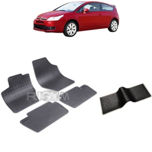 Set 5 covorase auto CITROEN C4 I FABRICATIE 2004 - 2010, cu covoras tunel median, Caroserie COUPE
