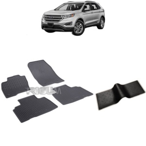 Set 5 covorase auto FORD EDGE II din 05.2016 - 2026, cu covoras tunel median, Caroserie SUV