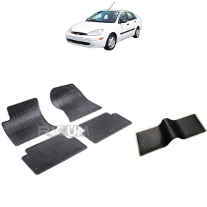 Set 5 covorase auto FORD FOCUS I din 1998 - 2004, cu covoras tunel median, Caroserie SEDAN
