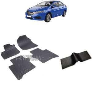 Set 5 covorase auto HONDA CITY V din 2009 - 08.2013, cu covoras tunel median, Caroserie SEDAN