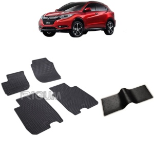 Set 5 covorase auto HONDA HR-V II din 11.2013 - 2022, cu covoras tunel median, Caroserie SUV