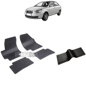 Set 5 covorase auto HYUNDAI ACCENT din 2006 - 2010, cu covoras tunel median, Caroserie SEDAN