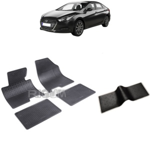 Set 5 covorase auto HYUNDAI I40 FABRICATIE 01.2012 - 07.2019, cu covoras tunel median, Caroserie SEDAN