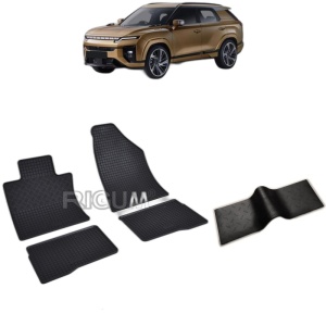 Set 5 covorase auto KGM ACTYON FABRICATIE 2025 - 2026, cu covoras tunel median, Caroserie SUV