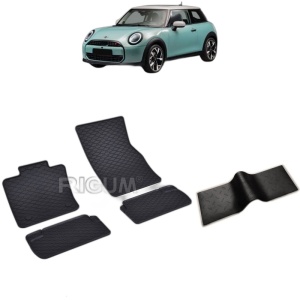 Set 5 covorase auto MINI COOPER IV F66 din 03.2024 - 2026, cu covoras tunel median, Caroserie HATCHBACK