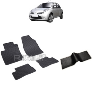 Set 5 covorase auto NISSAN MICRA K12 din 2002 - 2010, cu covoras tunel median, Caroserie HATCHBACK