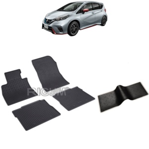 Set 5 covorase auto NISSAN NOTE E12 din 10.2013 - 03.2016, cu covoras tunel median, Caroserie HATCHBACK