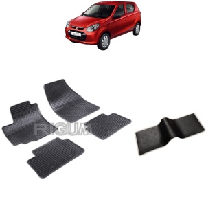 Set 5 covorase auto SUZUKI ALTO din 03.2009 - 2015, cu covoras tunel median, Caroserie HATCHBACK