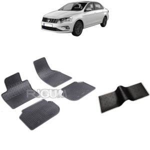 Set 5 covorase auto VOLKSWAGEN JETTA VI din 01.2011 - 2018, cu covoras tunel median, Caroserie SEDAN