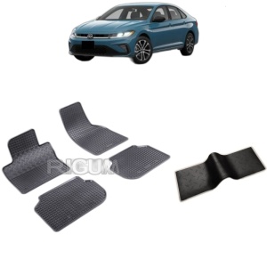 Set 5 covorase auto VOLKSWAGEN JETTA VII FACELIFT FABRICATIE 2022 - 2026, cu covoras tunel median, Caroserie SEDAN