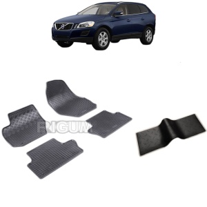 Set 5 covorase auto VOLVO XC 60 I din 10.2008 - 06.2017, cu covoras tunel median, Caroserie SUV