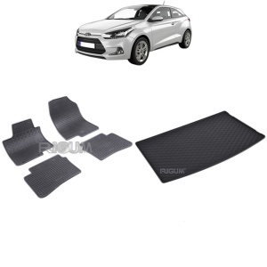 Set Covorase Auto Si Tavita Portbagaj HYUNDAI I20 II din 12.2014 - 07.2020, caroserie hatchback,