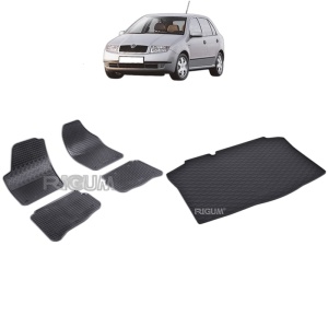 Set Covorase Auto Si Tavita Portbagaj SKODA FABIA I din 2000 - 2007, caroserie hatchback,