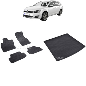 Set Covorase Auto Si Tavita Portbagaj VOLKSWAGEN GOLF 7 din 09.2013 - 06.2020, caroserie combi, PORTBAGAJ SUPERIOR