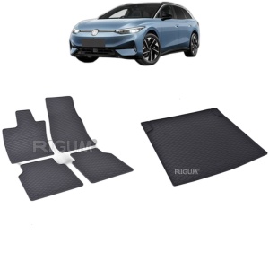 Set Covorase Auto Si Tavita Portbagaj VOLKSWAGEN ID.7 din 06.2024 - 2026, caroserie combi, PORTBAGAJ INFERIOR SI SUPERIOR