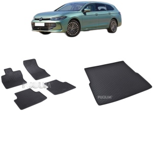 Set Covorase Auto Si Tavita Portbagaj VOLKSWAGEN PASSAT B8 din 12.2014 - 12.2021, caroserie combi, PORTBAGAJ SUPERIOR