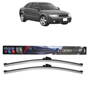Set stergatoare auto AUDI A4 B6 (8E2) din 2000-2004, Derby, din cauciuc siliconat rezistent - Img 1