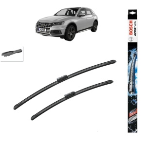 Set stergatoare auto AUDI Q5 Van (FYB, FYG) din 2017-2020, Bosch Aerotwin, din cauciuc siliconat rezistent