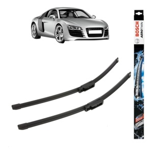 Set stergatoare auto AUDI R8 (422, 423) din 2007-2015, Bosch Aerotwin, din cauciuc siliconat rezistent