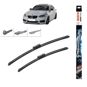 Set stergatoare auto BMW 2 Coupe (F22, F87) din 2012-2021, Bosch Aerotwin Multi, din cauciuc siliconat rezistent