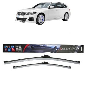Set stergatoare auto BMW 3 Touring Van (G21) din 2019-2022, Derby, din cauciuc siliconat rezistent - Img 1